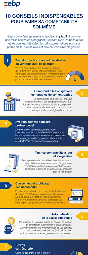 10 conseils pour ceux qui souhaitent tenir la comptabilité de leur entreprise