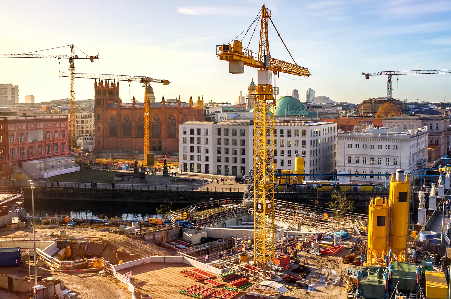 Photo d'un gros chantier de construction